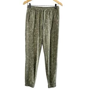Athleta Farallon Jogger Stratum Camo Size‎ 2 Green Stretch Waist Cotton Blend